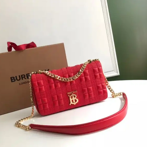 Small Lambskin Bag Quilted BURBERRY Check Lola 0619